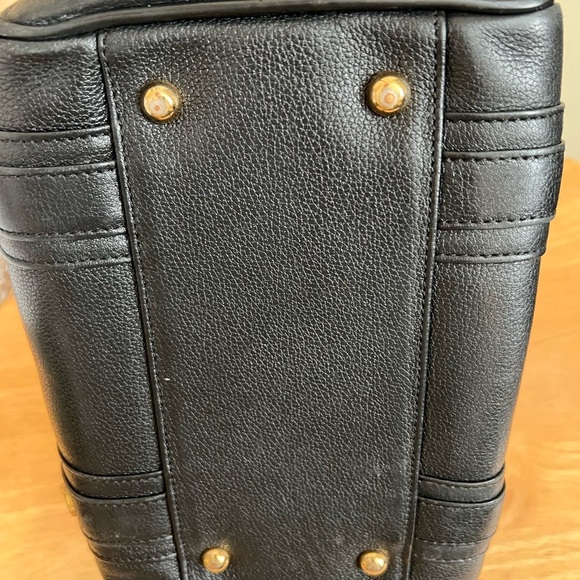 MCM Black and Mini Boston Handbag with Structured Design - Picture 9 of 13